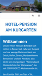 Mobile Screenshot of pension-am-kurgarten.de